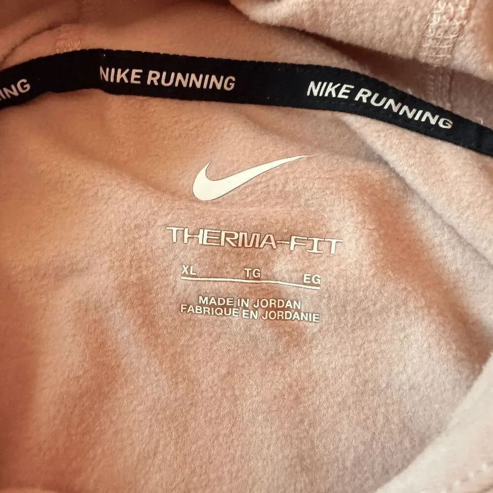 Nike Therma-FIT Sweater Oversized Hoodie Running Jogging XL Light Pink Warm-up